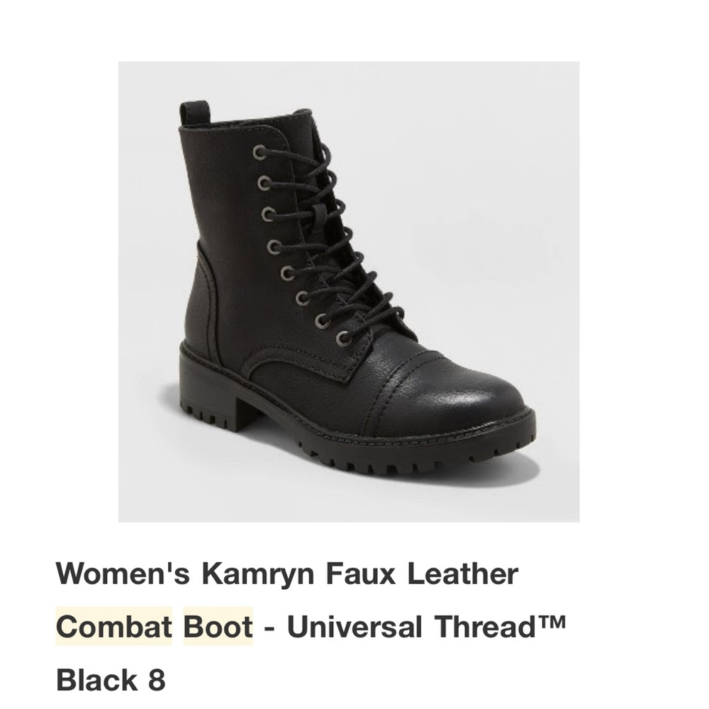Universal Thread combat boots